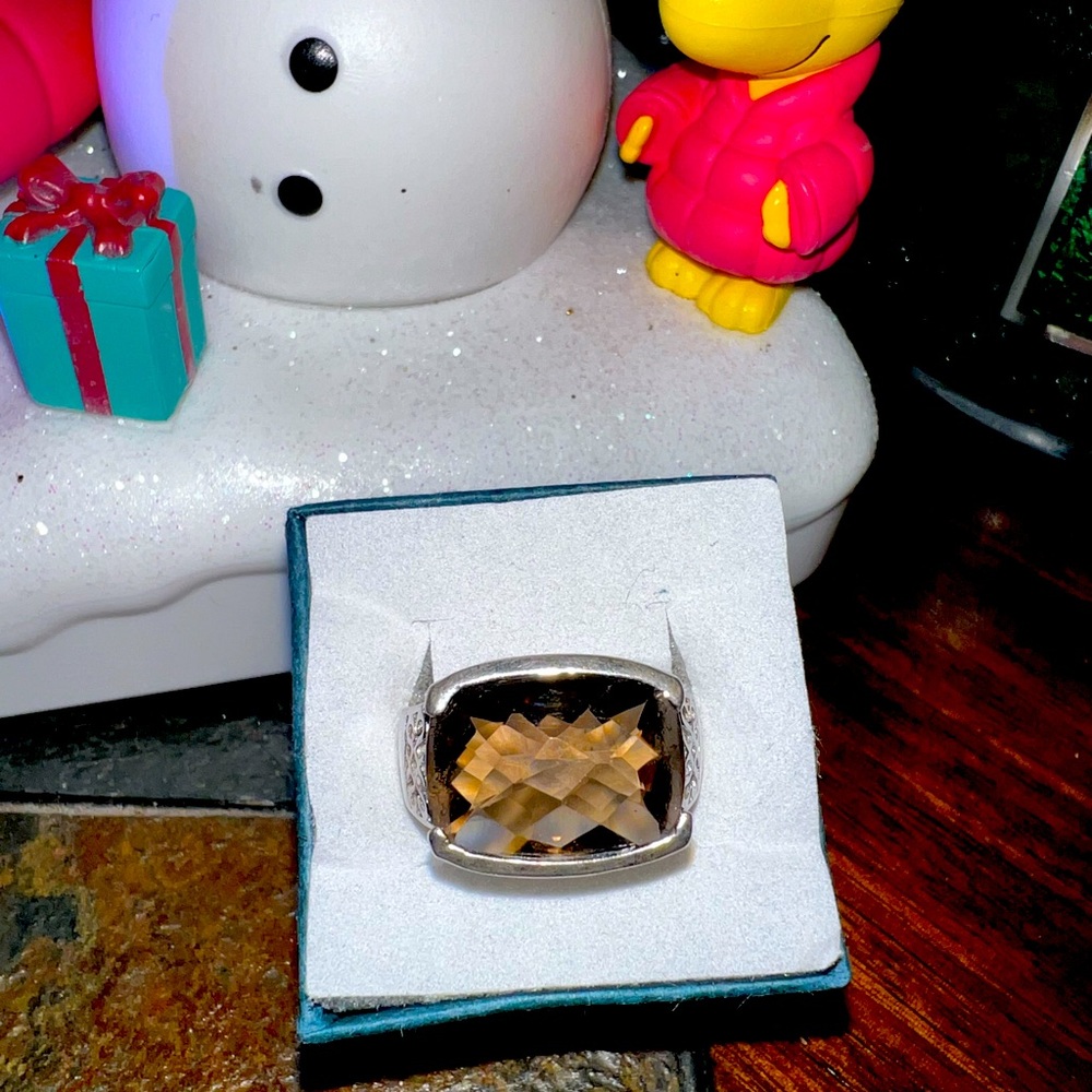 Smokey Quartz Sterling Ring